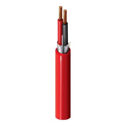 Cable Belden, FPLR, Sistema de Alarma, 2X18, Blindado, 18AWG, PVC, Rojo