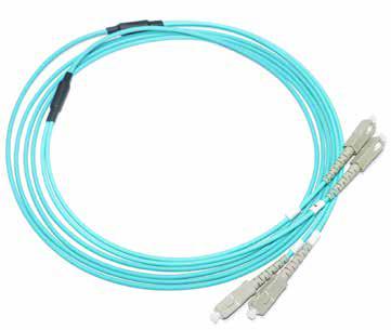 PATCH CORD FIBRA ÓPTICA MM OM3 LC DUPLEX A SC DUPLEX UPC CHAQUETA 2.0MM COLOR AQUA 10 GBIT LSZH 3M